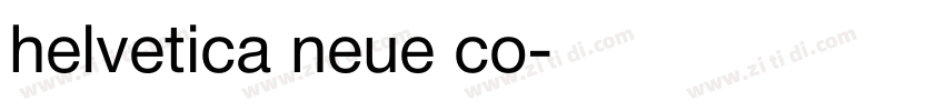 helvetica neue co字体转换